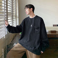 Load image into Gallery viewer, [Rana Series] ★Tops★ 2color Faux Layered Casual Unisex Men's Black White Blue ML XL 2XL
