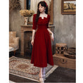 Load image into Gallery viewer, [Bride Story Series] ★Coming of Age Dress★ One Piece Party Dress Wedding Red Large Size SML LL 3L Fashion
