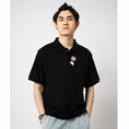 Load image into Gallery viewer, [JPYZ Series] ★China Style Tops★ POLO Shirt Embroidered Panda Cute Unisex Men's Black Short Sleeve
