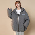 Load image into Gallery viewer, [Suikoishi Series] ★Winter Coat★ Cotton Coat Outerwear 3color Unisex Men's Gray Black White
