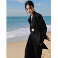 Load image into Gallery viewer, [Daiseiryusu Series]★China style blazer★Outer slim switching retro black black irregular
