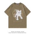 Gallery viewerに画像を読み込む, 【MOISHE TIDEシリーズ】★Tシャツ★ 3color トップス 半袖シャツ 男女兼用 メンズ ネコ ねこ 猫
