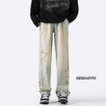 Load image into Gallery viewer, [Emeisa Series] ★Denim Pants★ Bottoms Pants Unisex Men's Retro Star Star Large Size
