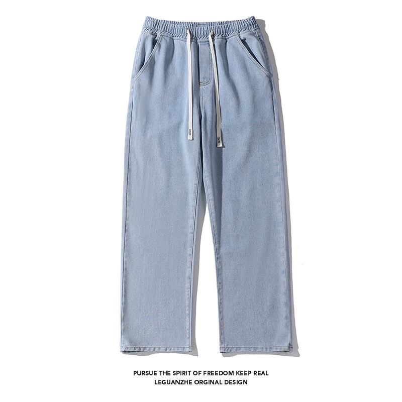 [BIGEMAN Series]★Denim pants★ 4color bottoms pants unisex men's large size plain simple