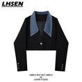 Load image into Gallery viewer, [LHSEN Series]★Blazer★ Outer mini length design slimming change black black SML
