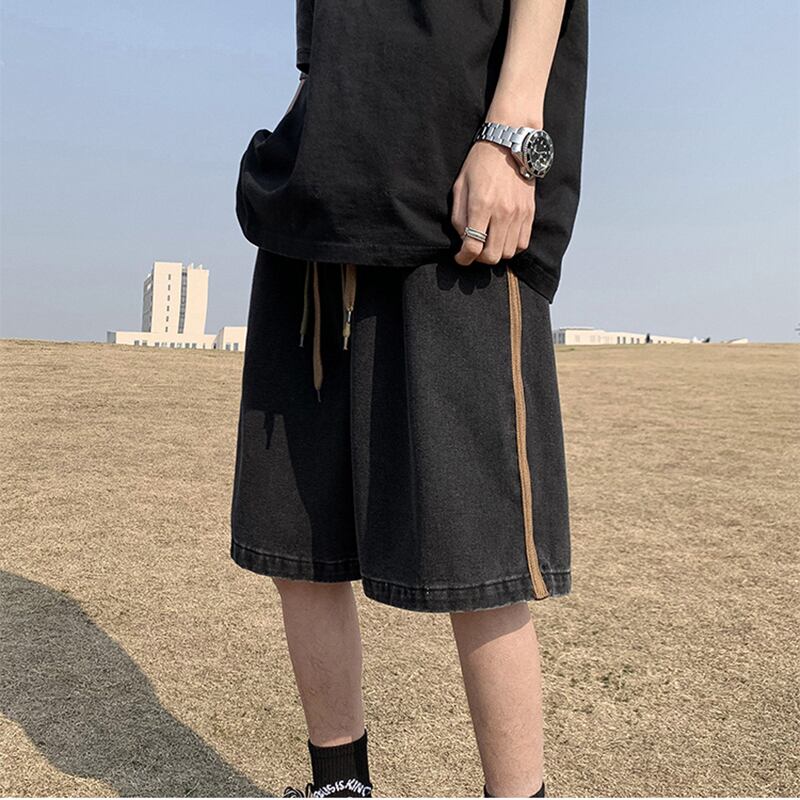 [QISHE Series] ★Shorts★ Denim pants 2color Casual Unisex Men's Simple Easy to match