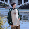 Load image into Gallery viewer, [NANSI series] ★Parker★ 3color tops, long sleeves, unisex, men's, color scheme, easy to match, navy green, coffee color, V navy green, coffee color
