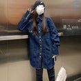 Load image into Gallery viewer, [KEKE Series]★Shirt★ 2color Tops Denim Shirt Stylish Spring Clothes Easy to Match ML Blue Blue
