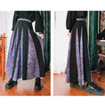 Load image into Gallery viewer, [Kokaisha --- Bamboo Series] ★China style skirt★ Switchable bottoms, bamboo pattern, slimming, easy to match, black, purple
