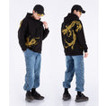 Load image into Gallery viewer, [Machiha clan series]★China style hoodie★ 2color black or white gold phoenix red phoenix embroidery stylish unique unisex men's
