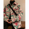 Load image into Gallery viewer, [KCSJ Series]★Jacket★ 2color Outerwear Camouflage Pattern Ink Pattern Unisex Men's Large Size Blue Red
