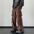 Load image into Gallery viewer, [NANSHI Series] ★Casual Pants★ 2color Bottoms Trousers Corduroy Unisex Men's Black Coffee Color
