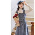 Load image into Gallery viewer, [Status series]★Setup★ 2color knit tops + sleeveless dress Retro Blue Red
