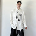 Load image into Gallery viewer, [Illustrated series] ★China style shirt★ 2color tops, bamboo, unique design, unisex, men's, easy to match
