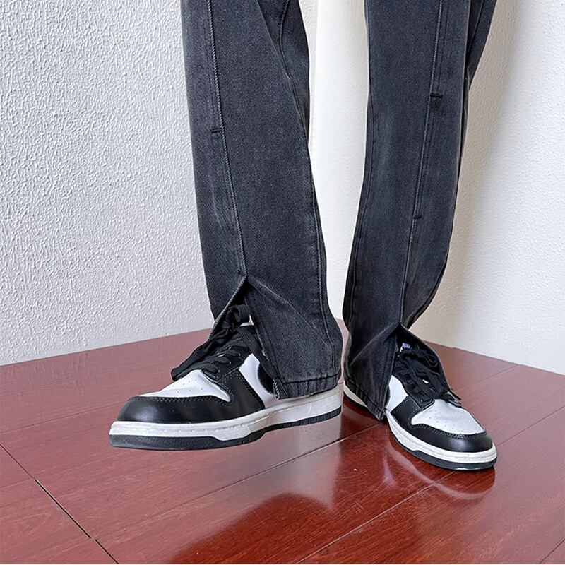 [KAAIER Series]★Denim pants★ 2color bottoms pants unisex men's retro easy to match slimming