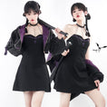 Load image into Gallery viewer, [Momoko Sakura Series] ★Hanging dress★ Mini length, cute, sexy, easy to match Black Black S M L XL
