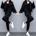 Load image into Gallery viewer, [XDE series]★Setup★ Jacket + pants top and bottom set 2-piece set Large size Black Black
