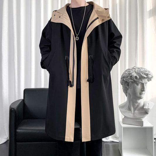 [Kaei Series] ★Trench coat★ 2 colors Black or light brown Cotton insert type available Color scheme Outerwear Long length