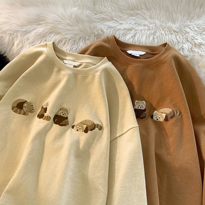 [Vesibo Series] ★Tops★ 3color Sweatshirt Sweatshirt Unisex Men's Cute Cartoon