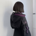 Load image into Gallery viewer, [Momoko Sakura Series] ★Jacket★ Outer mini length cute hooded black black easy to match
