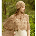 Load image into Gallery viewer, [Flower Series]★Hat★ 4color Cap Knitting Ladies Fashion Beige Light Brown White Black
