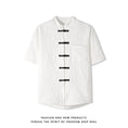 Load image into Gallery viewer, [TANGQI Series]★China style shirt★ 2color tops short sleeve shirt unisex men's black white black white
