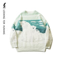 Load image into Gallery viewer, [Jinki Humanity Series]★Sweater★ Tops 2color Unisex Men's Animal Pattern Cute Casual Winter Clothes Autumn Clothes
