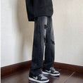 Load image into Gallery viewer, [YANDAN series]★Denim pants★ 3color bottoms pants unisex men's large size with design
