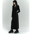 Load image into Gallery viewer, [LadyGhost Series]★Dress★ Dress POLO neck slimming long dress cute SML black black
