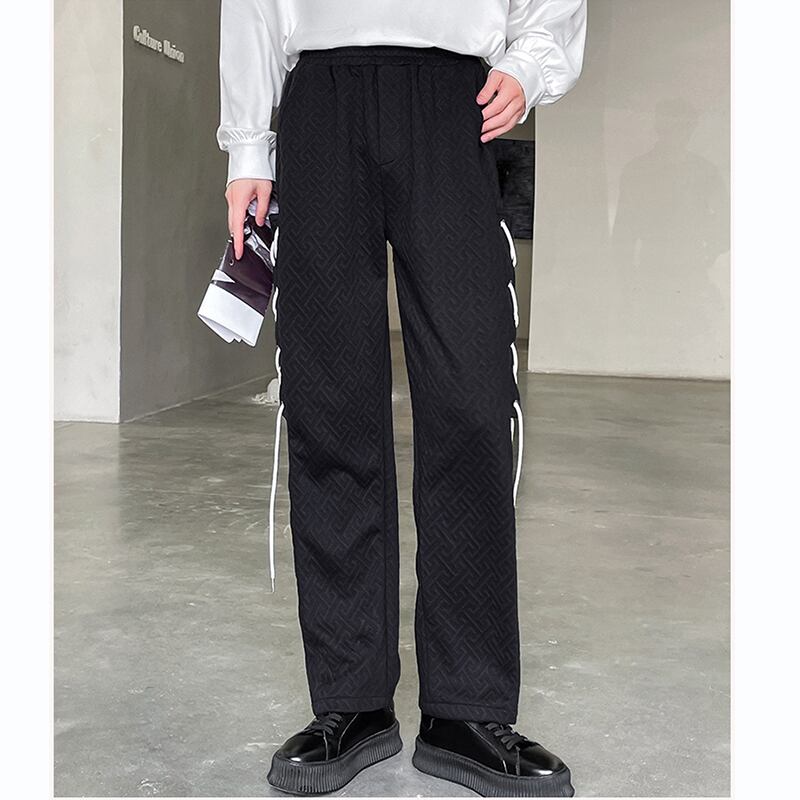 [WENYI Series]★Casual Pants★ 2color Bottoms Pants Unisex Men's Black White