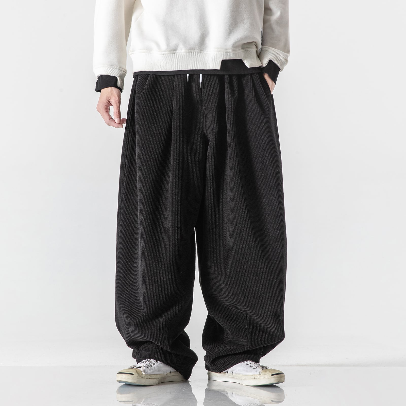 [Small Trouble Series]★China Style Pants★ 5color Bottoms Unisex Men's Large Size Blue Green Black Gray