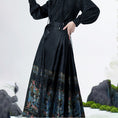 Load image into Gallery viewer, [Lou series]★China style skirt★Maki skirt bottoms Hanfu skirt black black long length
