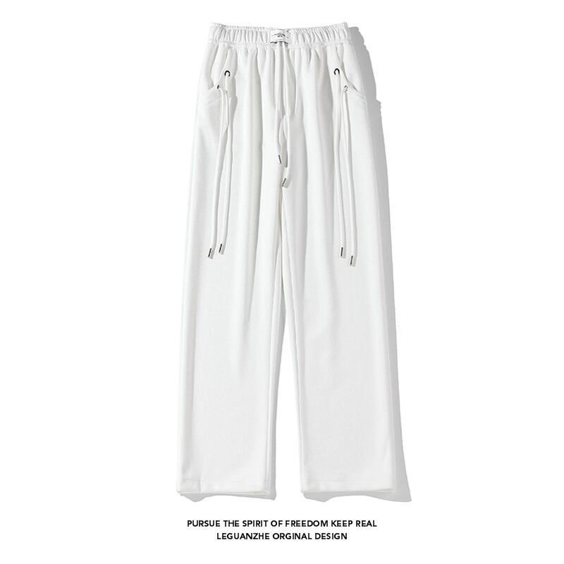 [BIGEMAN Series] ★Casual Pants★ 2color Bottoms Trousers Unisex Men's Spring Clothes Large Size Black White