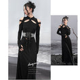 Load image into Gallery viewer, [Daiseiryusu Series] ★China style dress★ Exposed shoulders, sexy, long sleeves, design, long length, original
