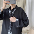 Load image into Gallery viewer, [Acha and Ko Series] ★Chinese-style shirt★ Tops 4 colors Comes with a tie Super cute Unisex Large size
