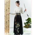 Load image into Gallery viewer, [BAIRIMENG Series]★Chinese style skirt★ Skirt Bottoms Hanfu skirt Black Black
