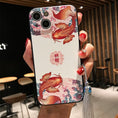 Load image into Gallery viewer, [YIKE series]★Mobile case★2color iPhone 13 13Pro 13ProMax iPhone 12 12Pro 12ProMax Carp pattern Crane pattern
