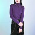 Load image into Gallery viewer, [Kokaisha --- Hanano Kei Series] ★Knit tops★ 7color Simple high neck Easy to match with elasticity
