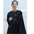 Load image into Gallery viewer, [Big Blue Dragon Series] ★China style coat★ 3 ways to wear Tops Black Black Color scheme Cool
