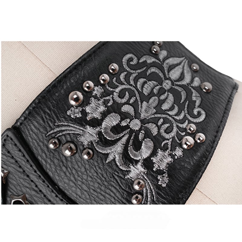 [Big Blue Dragon Series] ★China style belt★ Embroidery Accessory Decoration Unisex Women's Men's Original Black Black PU