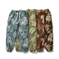 Load image into Gallery viewer, [Small Trouble Series]★China Style Pants★ 4color Oil Painting Style Floral Pattern Bottoms Unisex Men's Large Size
