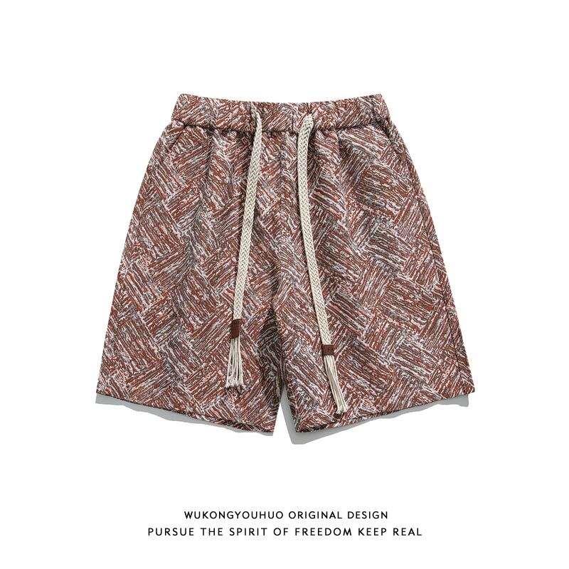 [Satoru Series] ★Shorts★ 4color Floral Pattern Bottoms Short Length Pants Unisex Men's Easy to Match