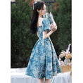 Load image into Gallery viewer, [MILA Series] ★Party Dress★ One Piece Oil Painting Style Coming of Age Ceremony Photography Wedding Blue Blue 7 Sizes
