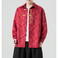 Load image into Gallery viewer, [JUNYI Series]★China style shirt★ Tops 3color Unisex Men's Large size Red Navy White
