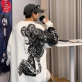 Load image into Gallery viewer, [Emeisa series]★China style sweater★ 3color Unisex Men's Blue Black Red ML XL 2XL 3XL
