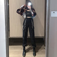 Load image into Gallery viewer, [Suga Series]★Setup Single Item Order★ Camouflage colored mini-length outerwear + camisole or chained pants SML LL
