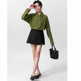 Load image into Gallery viewer, [WEIWU Series] ★Shirt★ Tops, stylish design, women's, trendy, fashionable, SML, green
