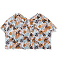 Load image into Gallery viewer, [TRAVEL ISSUANCE series] ★Floral pattern shirt★ Aloha shirt Okinawa Hawaii tops short sleeve shirt unisex men's retro
