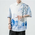 Load image into Gallery viewer, [MOWENZHAI Series]★Chinese style shirt★ Tops, unisex, men's print, large size, summer clothes, Chinese clothes
