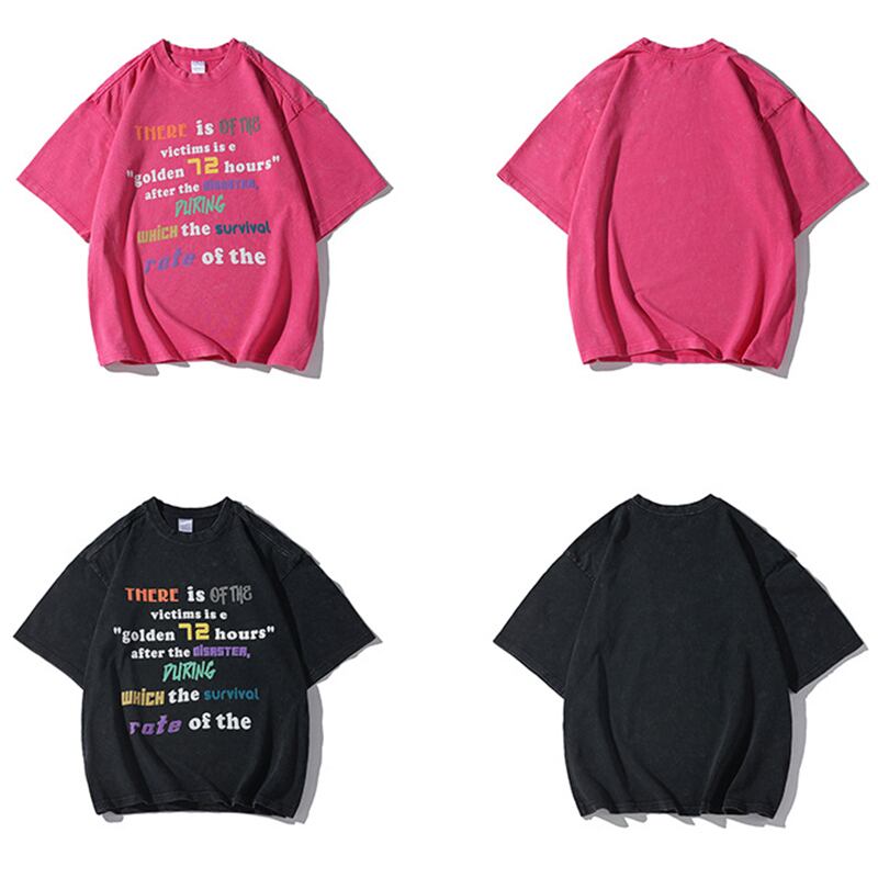 【BIGEMANシリーズ】★Tシャツ★ 3color トップス 半袖Tシャツ 男女兼用 メンズ 大きいサイズ ブラック グリーン ピンク